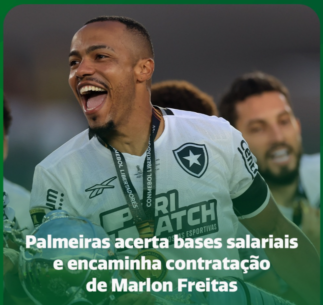 Palmeiras Negocia Contratação de Marlon Freitas, do Botafogo | Jornavox